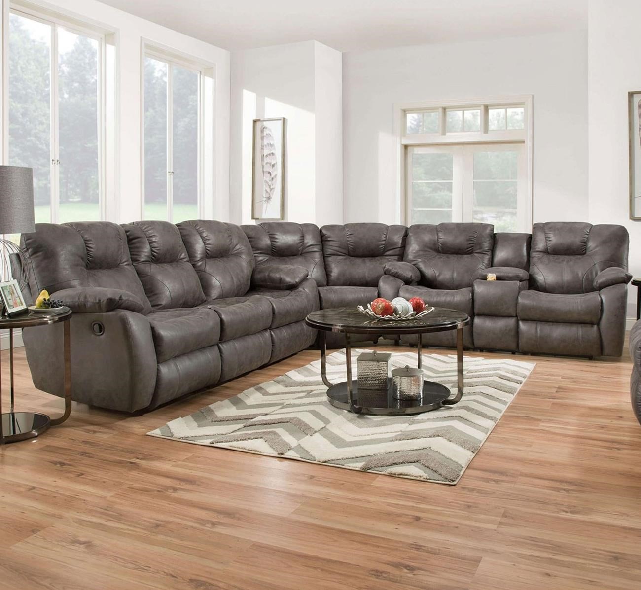 Southern Motion Avalon 3Piece Reclining Sectional Wilson's Furniture